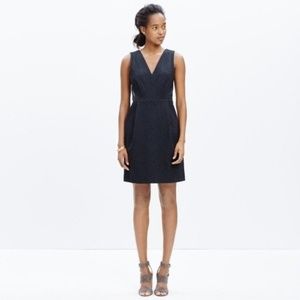 MADEWELL Leather Inset Ponte Dress